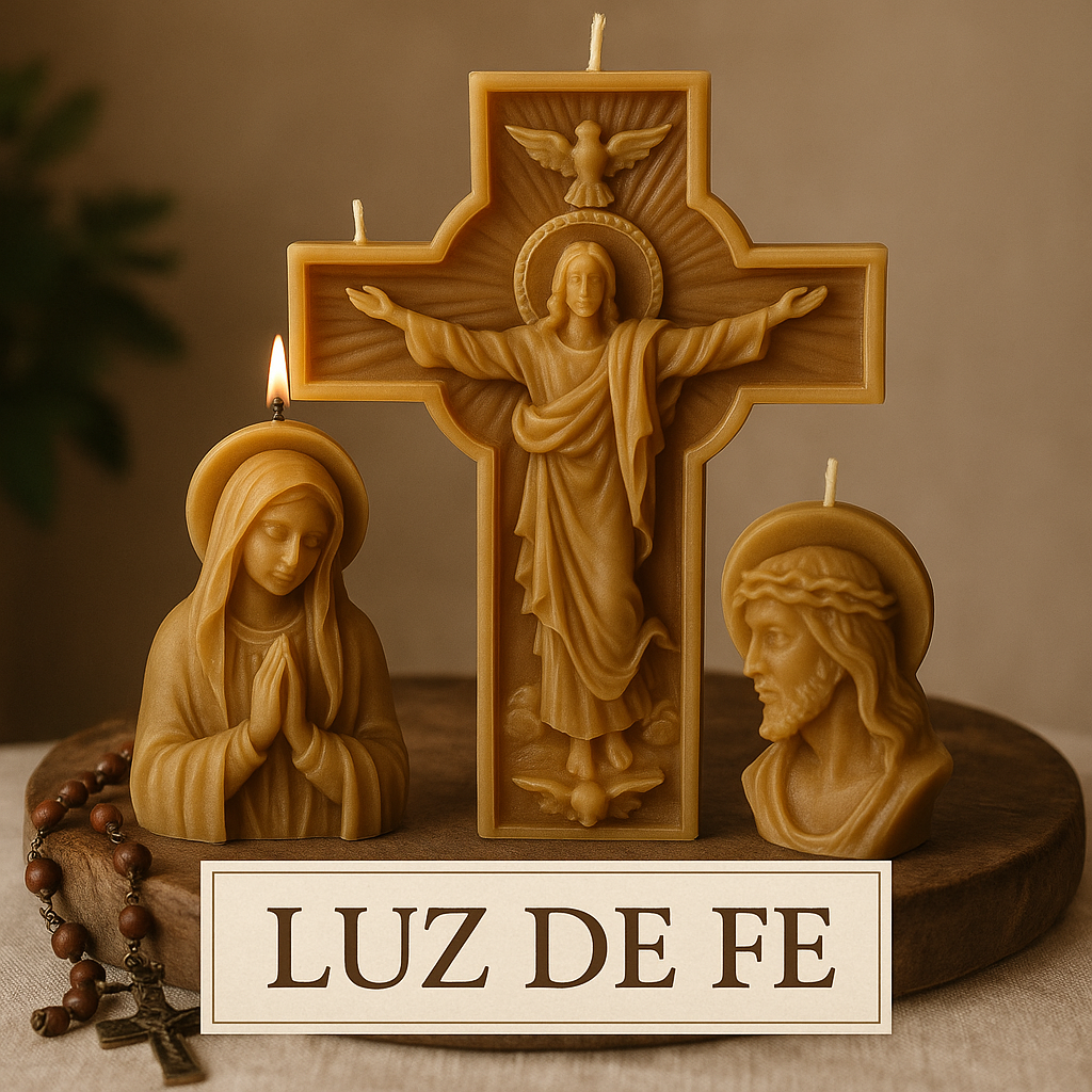 conjunto de velas religiosas
