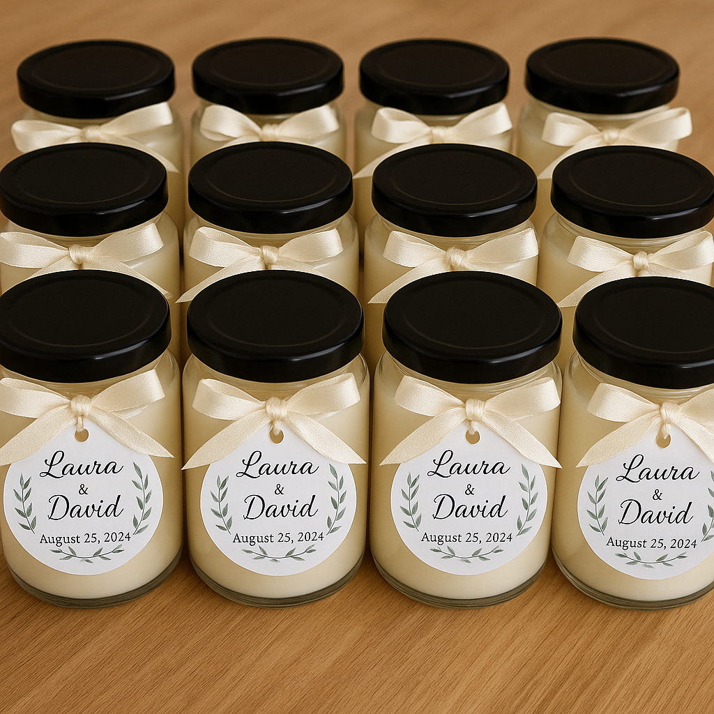 Candela en Frasco de Vidrio 4 onz