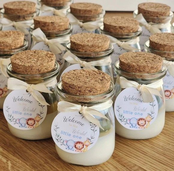 Candela con Tapadera de Corcho - Paquete de 6